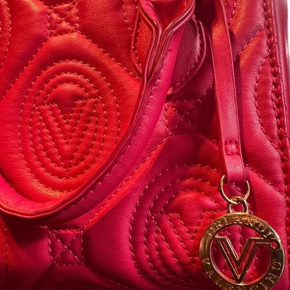 VALENTINO ORLANDI Mini Barbie Pink Quilted Vegan Leather Handbag Crossbody NWOT - Picture 7 of 9